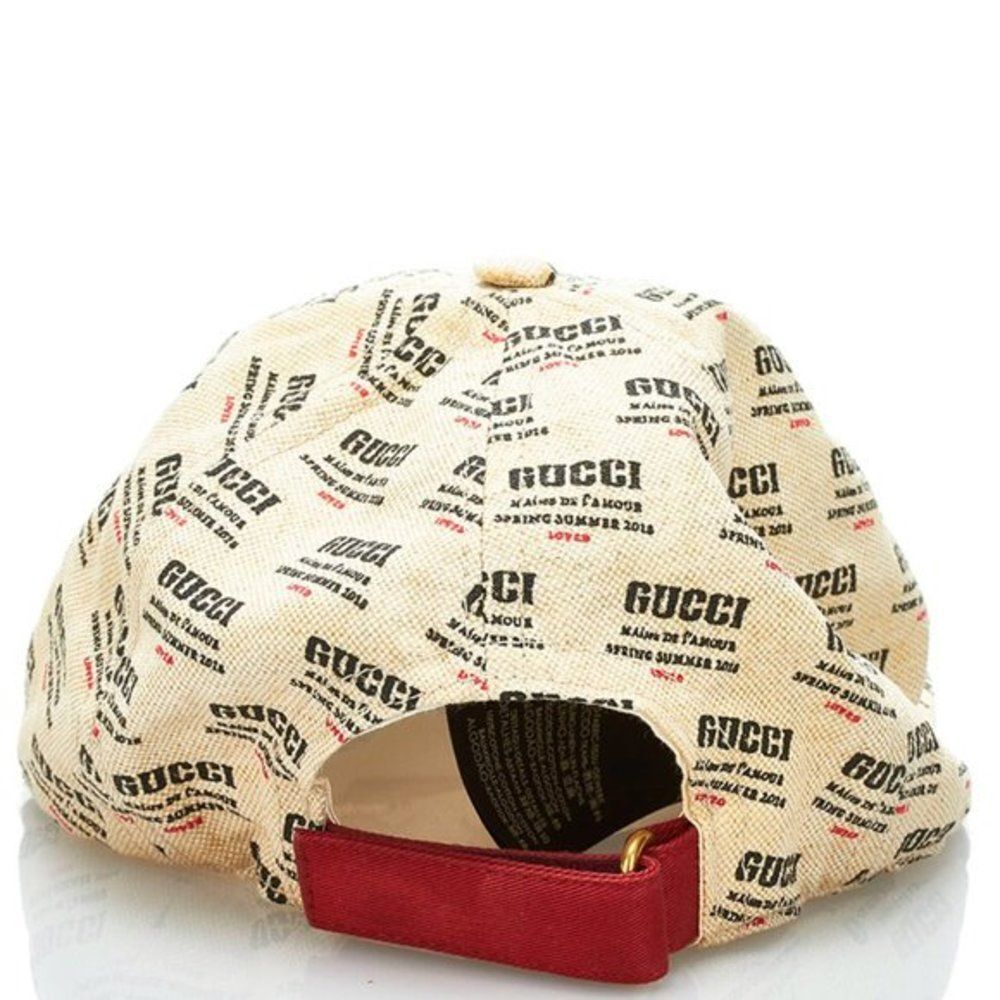 Gucci Logo-Print Linen And Cotton-Blend Canvas Baseball Cap - Picture 3 of 6
